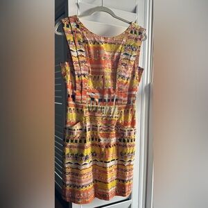 Anthropologie Plenty Colorful Patterned Sleeveless Dress in Size 6